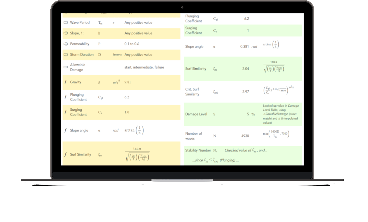 engineering calculation template